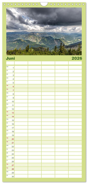 Idyllische Landschaften am Tegernsee (CALVENDO Familienplaner 2026)