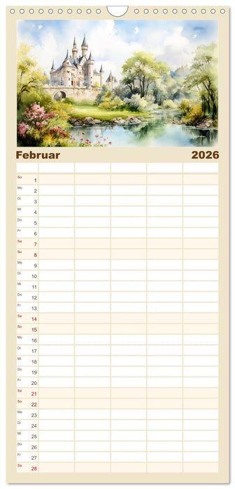 Nah am Wasser gebaut (CALVENDO Familienplaner 2026)