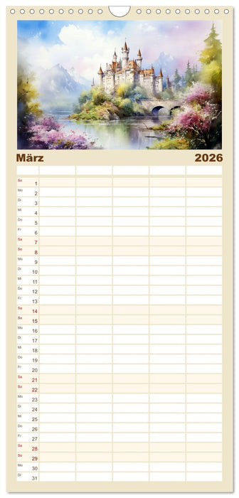 Nah am Wasser gebaut (CALVENDO Familienplaner 2026)