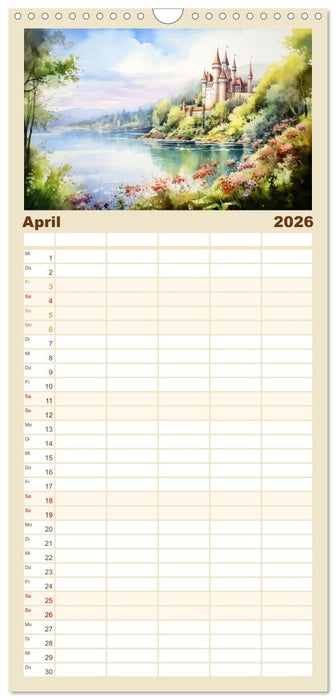 Nah am Wasser gebaut (CALVENDO Familienplaner 2026)