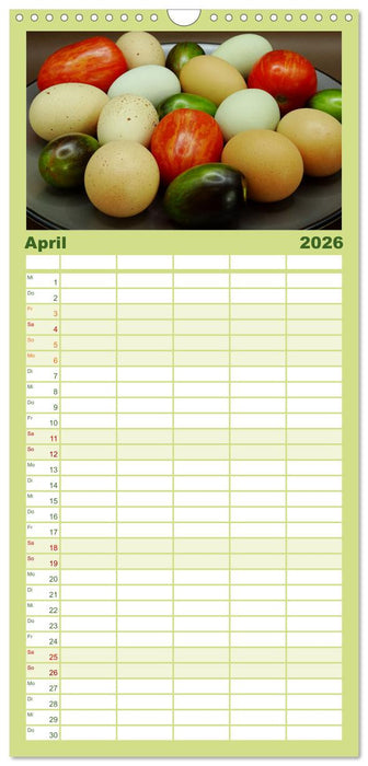 Tomaten Satt (CALVENDO Familienplaner 2026)