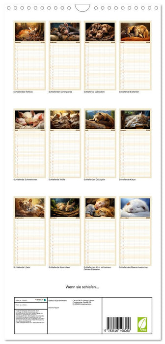 Wenn sie schlafen... (CALVENDO Familienplaner 2026)