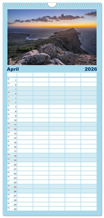 Mehr Licht am Meeresrand (CALVENDO Familienplaner 2026)