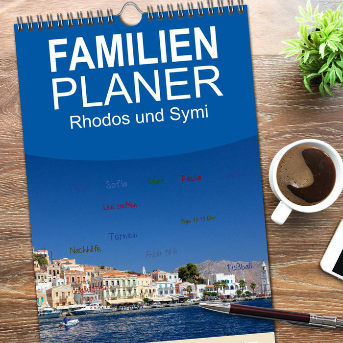 Rhodos und Symi (CALVENDO Familienplaner 2026)