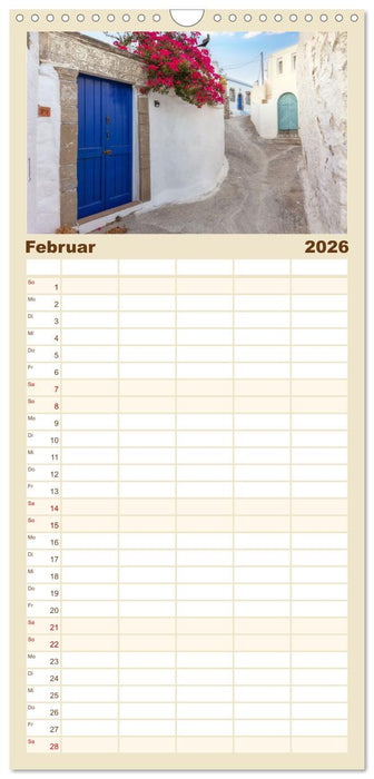 Rhodos und Symi (CALVENDO Familienplaner 2026)