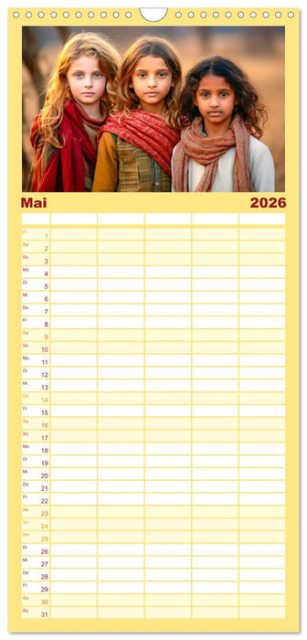 Kinder verzaubern uns (CALVENDO Familienplaner 2026)