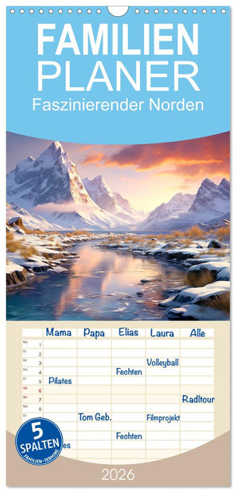 Faszinierender Norden (CALVENDO Familienplaner 2026)