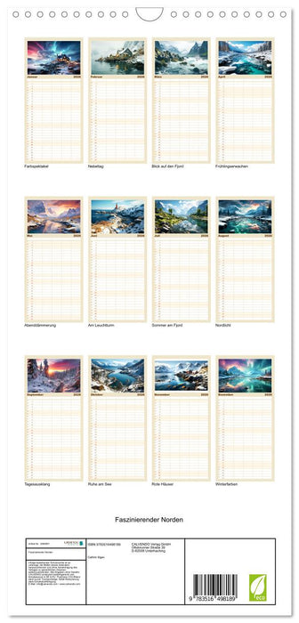 Faszinierender Norden (CALVENDO Familienplaner 2026)