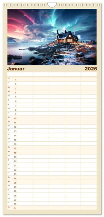 Faszinierender Norden (CALVENDO Familienplaner 2026)