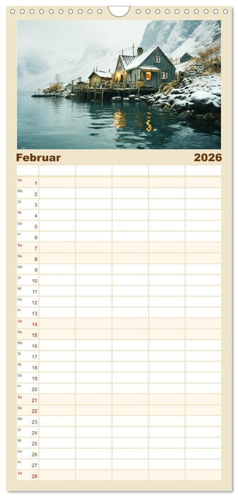 Faszinierender Norden (CALVENDO Familienplaner 2026)