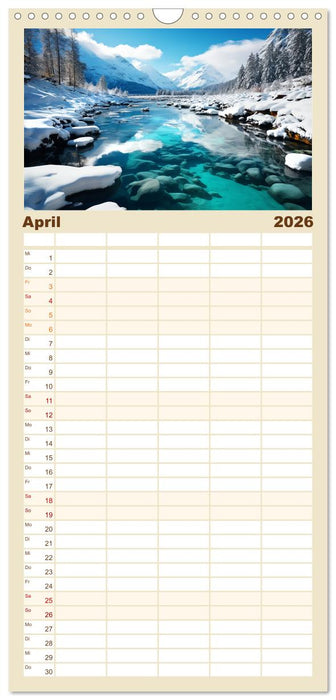 Faszinierender Norden (CALVENDO Familienplaner 2026)