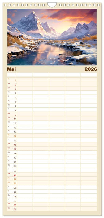 Faszinierender Norden (CALVENDO Familienplaner 2026)