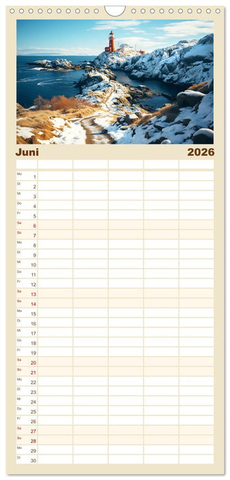 Faszinierender Norden (CALVENDO Familienplaner 2026)