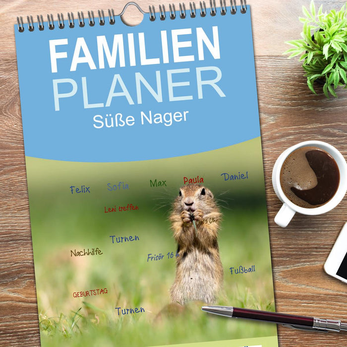Süße Nager (CALVENDO Familienplaner 2026)