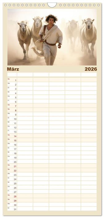 Mensch und Tier – Wüstenfantasien (CALVENDO Familienplaner 2026)