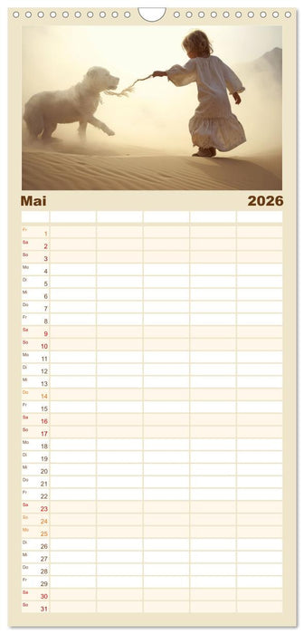 Mensch und Tier – Wüstenfantasien (CALVENDO Familienplaner 2026)