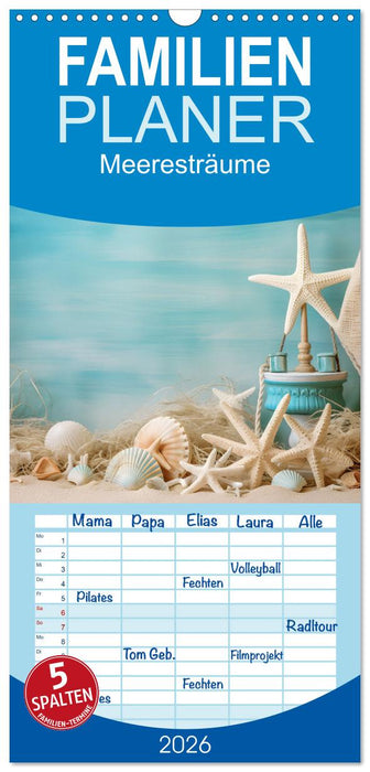 Meeresträume (CALVENDO Familienplaner 2026)