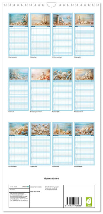 Meeresträume (CALVENDO Familienplaner 2026)