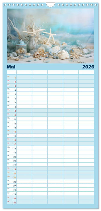 Meeresträume (CALVENDO Familienplaner 2026)