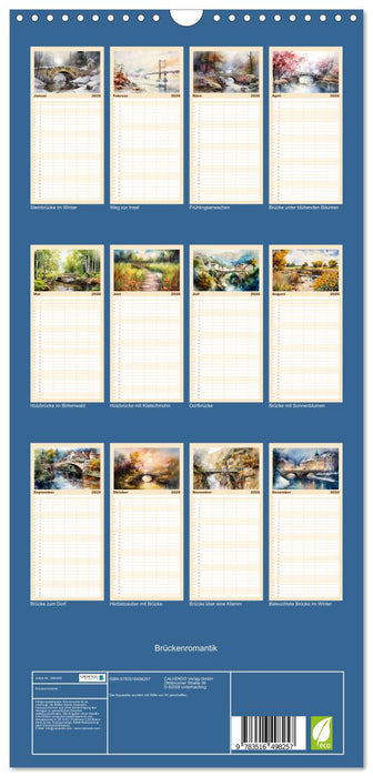 Brückenromantik (CALVENDO Familienplaner 2026)