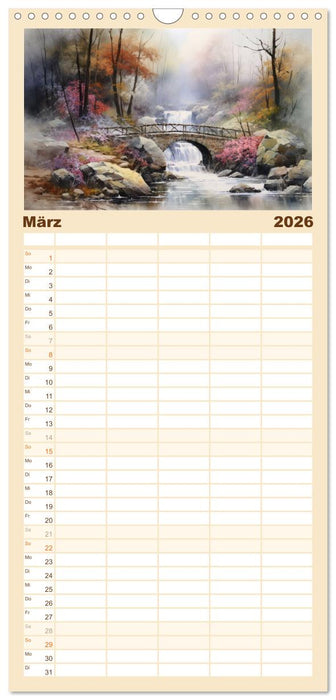 Brückenromantik (CALVENDO Familienplaner 2026)