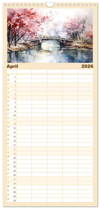 Brückenromantik (CALVENDO Familienplaner 2026)