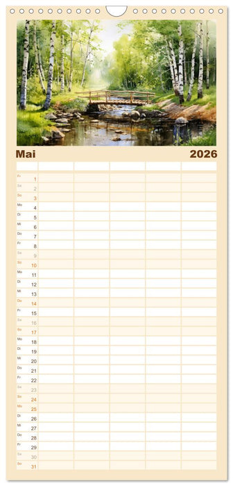 Brückenromantik (CALVENDO Familienplaner 2026)