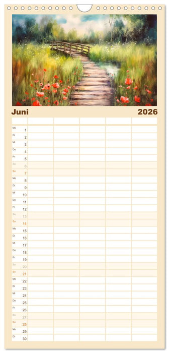 Brückenromantik (CALVENDO Familienplaner 2026)