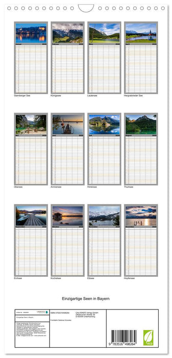 Einzigartige Seen in Bayern (CALVENDO Familienplaner 2026)