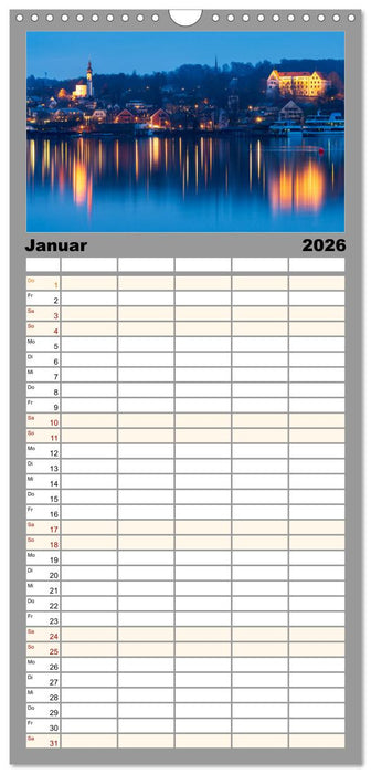 Einzigartige Seen in Bayern (CALVENDO Familienplaner 2026)