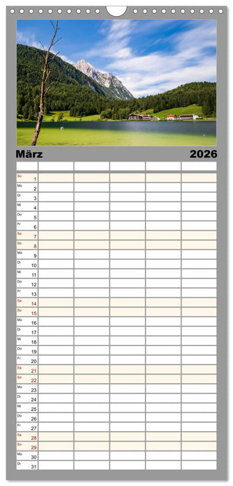 Einzigartige Seen in Bayern (CALVENDO Familienplaner 2026)