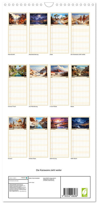 Die Karawane zieht weiter (CALVENDO Familienplaner 2026)