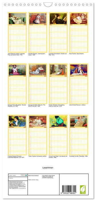 Leserinnen (CALVENDO Familienplaner 2026)
