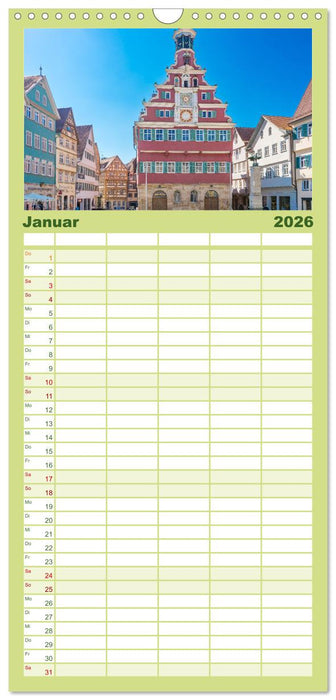 Ein Spaziergang durch Esslingen (CALVENDO Familienplaner 2026)