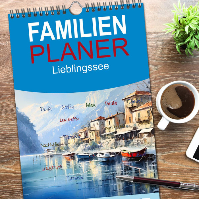 Lieblingssee (CALVENDO Familienplaner 2026)