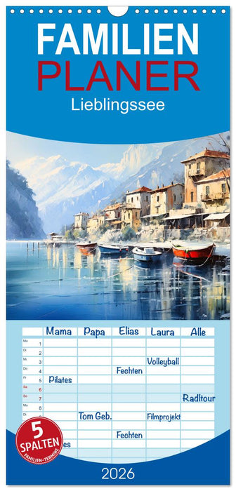 Lieblingssee (CALVENDO Familienplaner 2026)