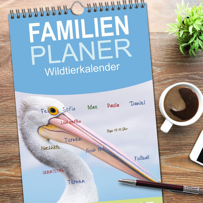 Wildtierkalender (CALVENDO Familienplaner 2026)