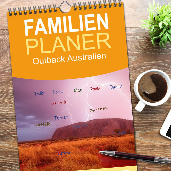 Outback Australien (CALVENDO Familienplaner 2026)