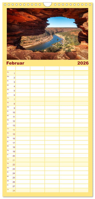 Outback Australien (CALVENDO Familienplaner 2026)