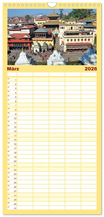 Im Kathmandutal (CALVENDO Familienplaner 2026)