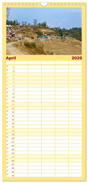 Im Kathmandutal (CALVENDO Familienplaner 2026)