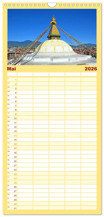 Im Kathmandutal (CALVENDO Familienplaner 2026)