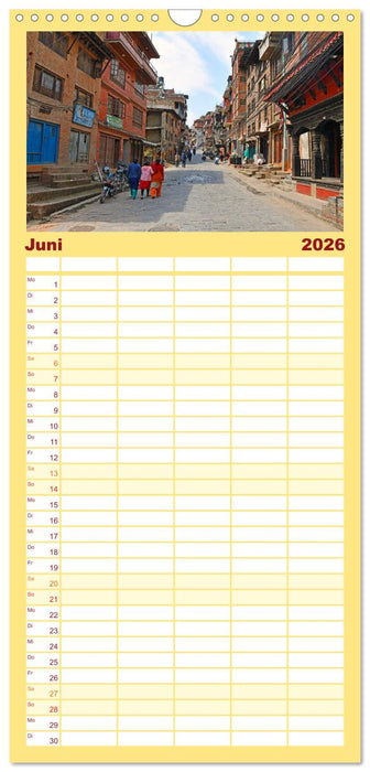 Im Kathmandutal (CALVENDO Familienplaner 2026)