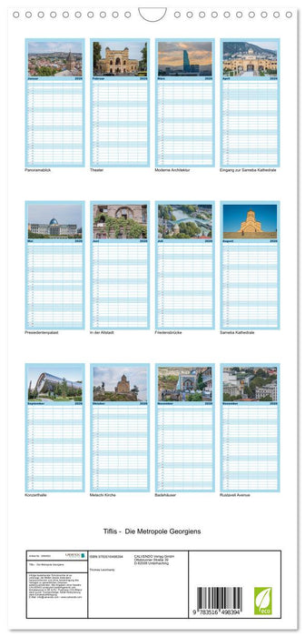 Tiflis - Die Metropole Georgiens (CALVENDO Familienplaner 2026)