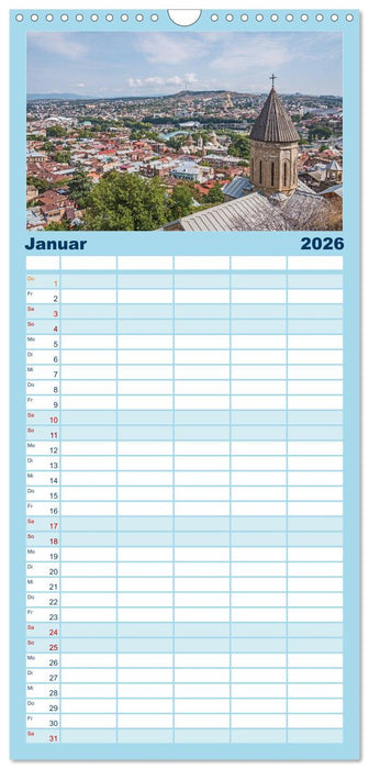 Tiflis - Die Metropole Georgiens (CALVENDO Familienplaner 2026)