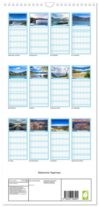 Malerischer Tegernsee (CALVENDO Familienplaner 2026)