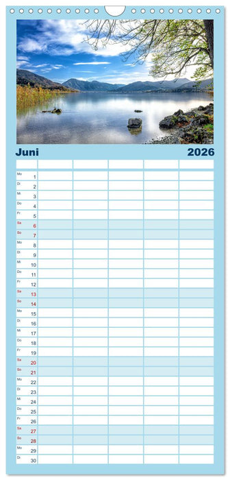 Malerischer Tegernsee (CALVENDO Familienplaner 2026)