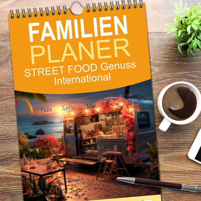 STREET FOOD Genuss International (CALVENDO Familienplaner 2026)