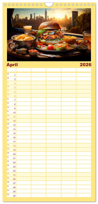 STREET FOOD Genuss International (CALVENDO Familienplaner 2026)