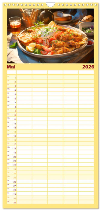 STREET FOOD Genuss International (CALVENDO Familienplaner 2026)